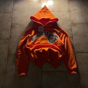 MURD333R.FM Orange billy Hoodie